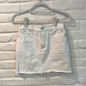 Forever 21 White Denim Skirt